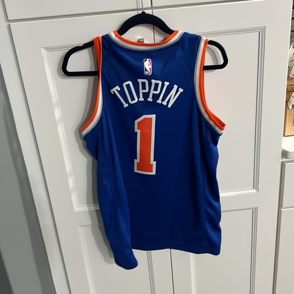 Nike New York Knicks Blue Obi Toppin Jersey M - Picture 5 of 5
